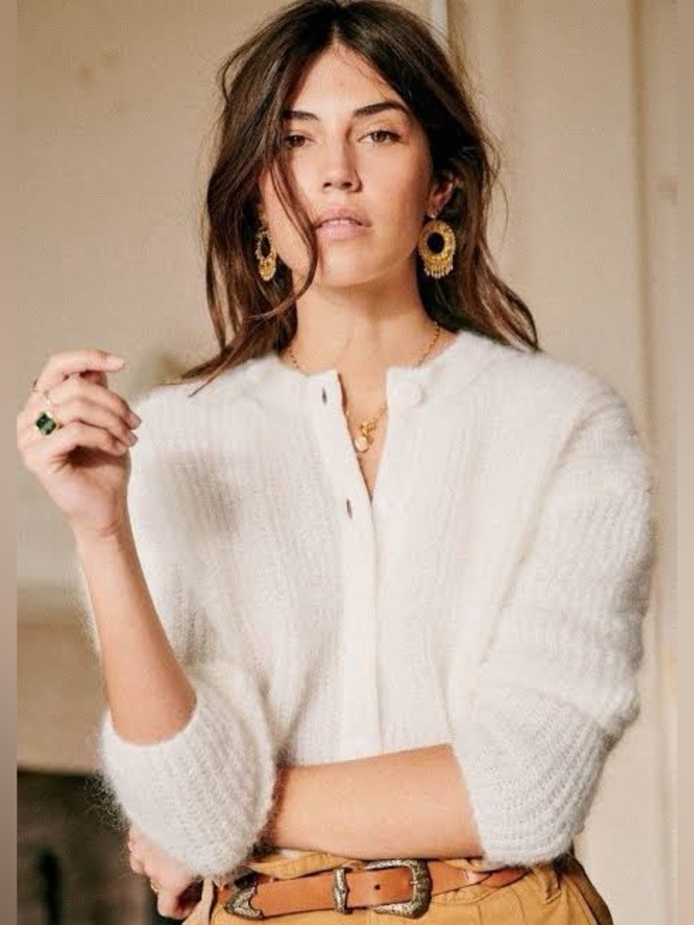 SEZANE ELYS Jumper in Ecru